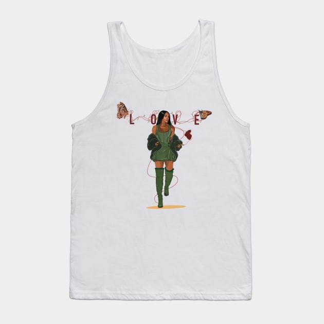 Love Tank Top by Brooke Danaher Art 